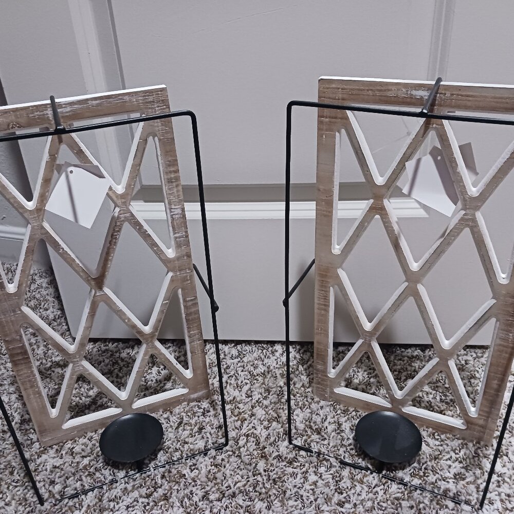 Set of two candle wall scones